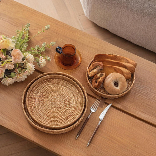 RattanCharm - Elegant Handmade Rattan Serving Bowl Bowlift