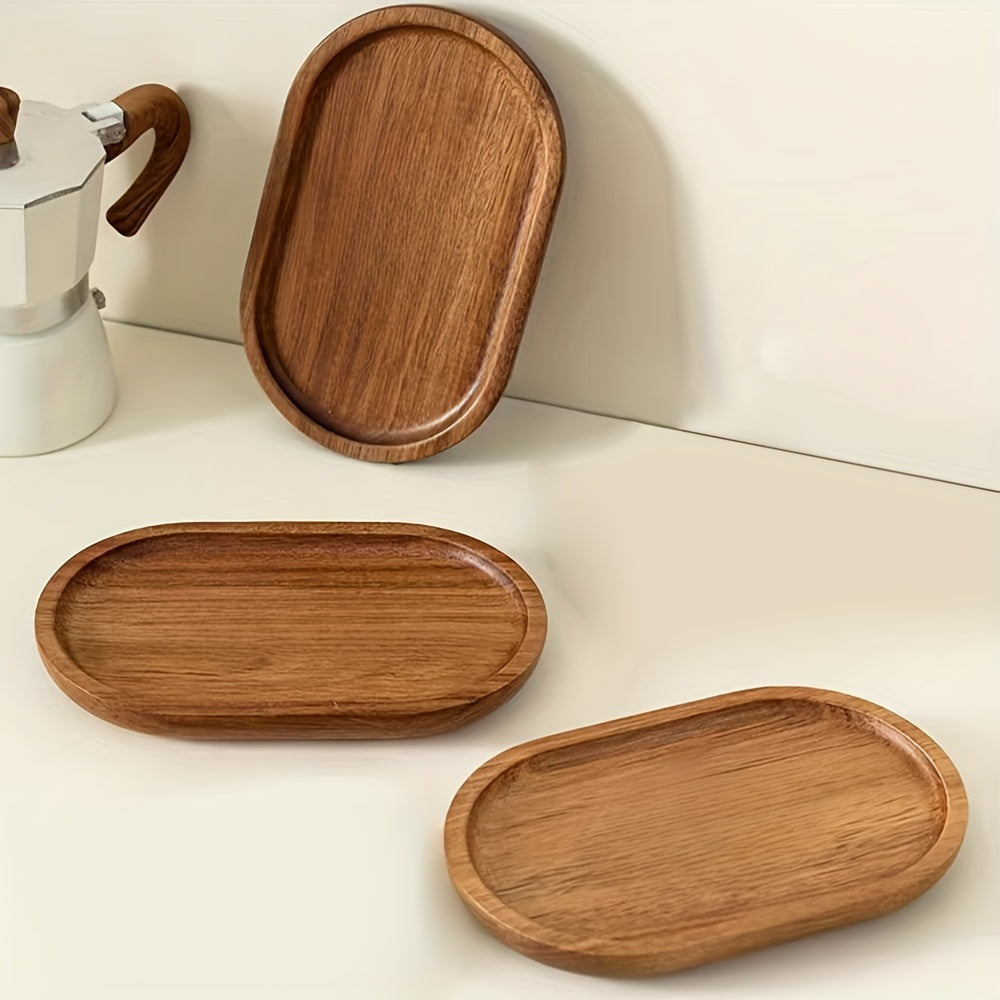 ChicTray - Elegant Oval Tray made of Solid Wood Bowlift