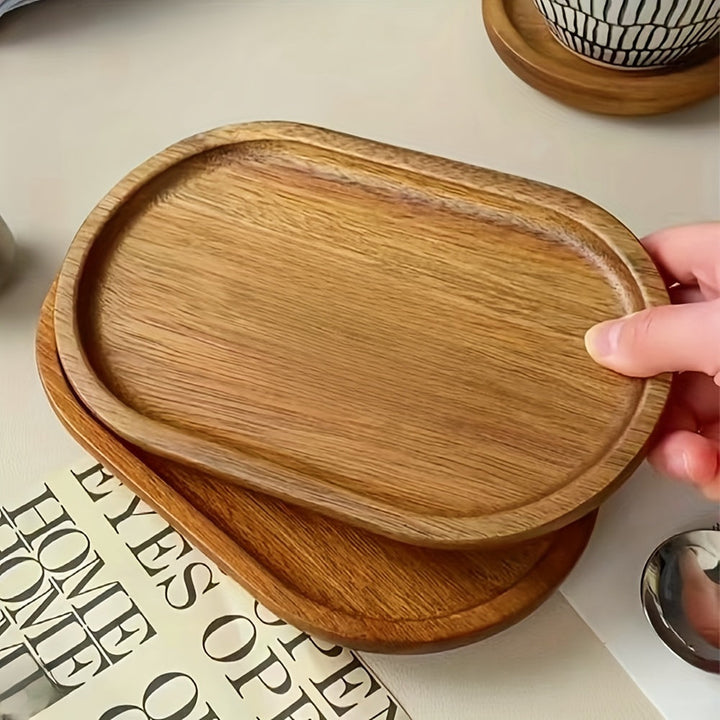 ChicTray - Elegant Oval Tray made of Solid Wood Bowlift