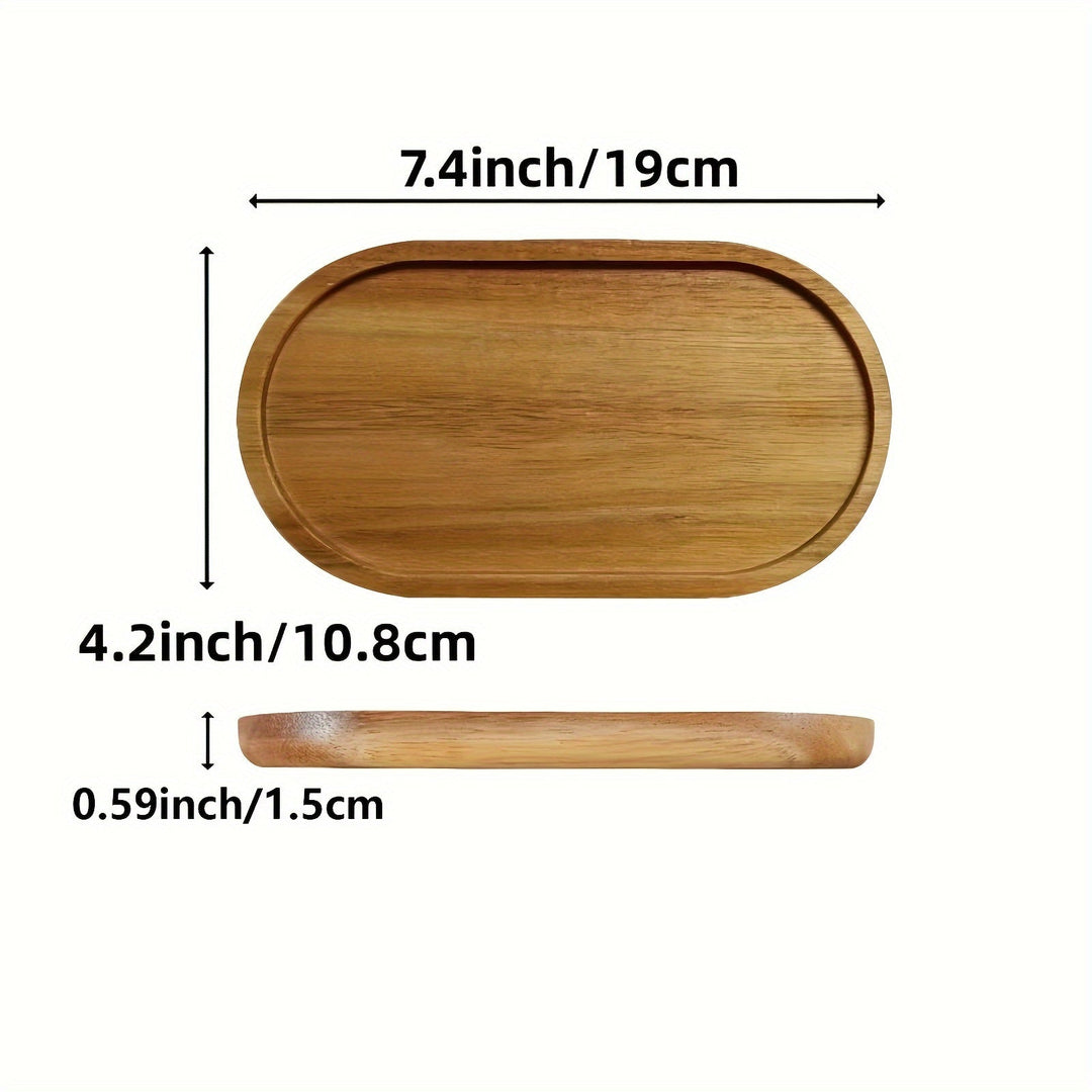 ChicTray - Elegant Oval Tray made of Solid Wood Bowlift