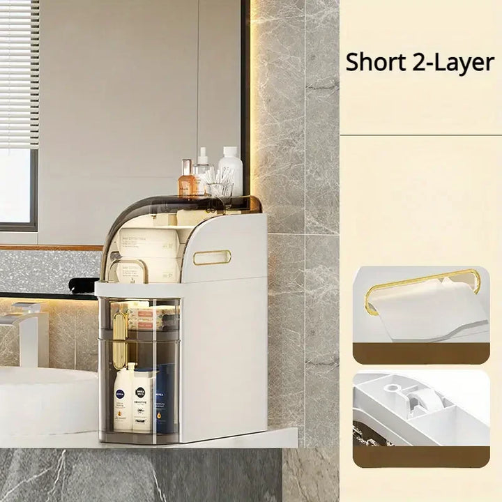 BowLift | BathroomBliss Rolling Cabinet | Space-saving bathroom solution with wheels for easy moving
