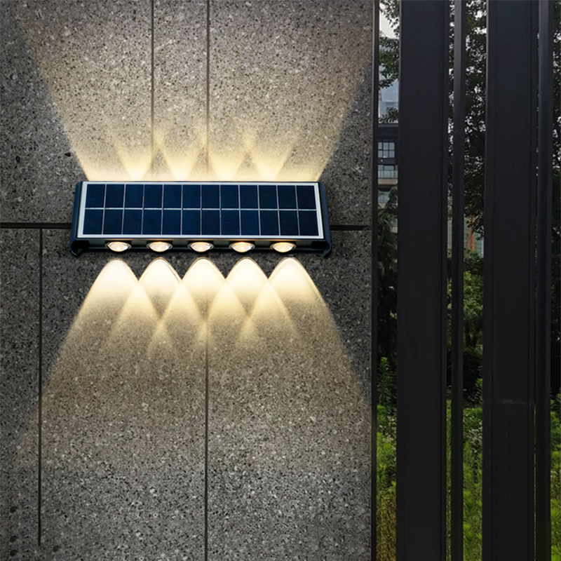 BowLift | Lumiora Modern Solar-LED Wall Lamp for Outdoors | Rectangular Design | IP56 Waterproof | Different Sizes & Light Intensities