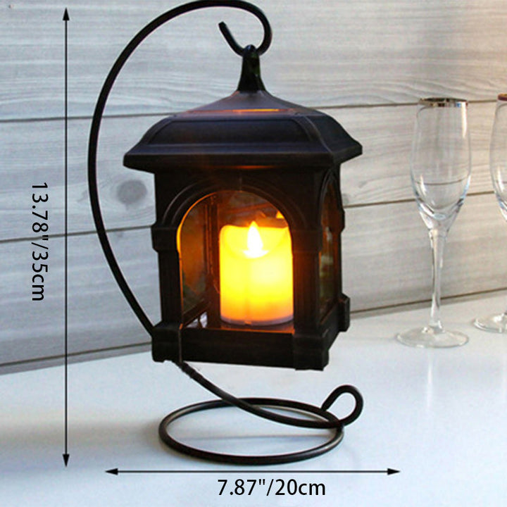 Traditional European Solar Waterproof House Cubic Plastic LED Landscape Lighting Outdoor Light For Garden | Bowlift