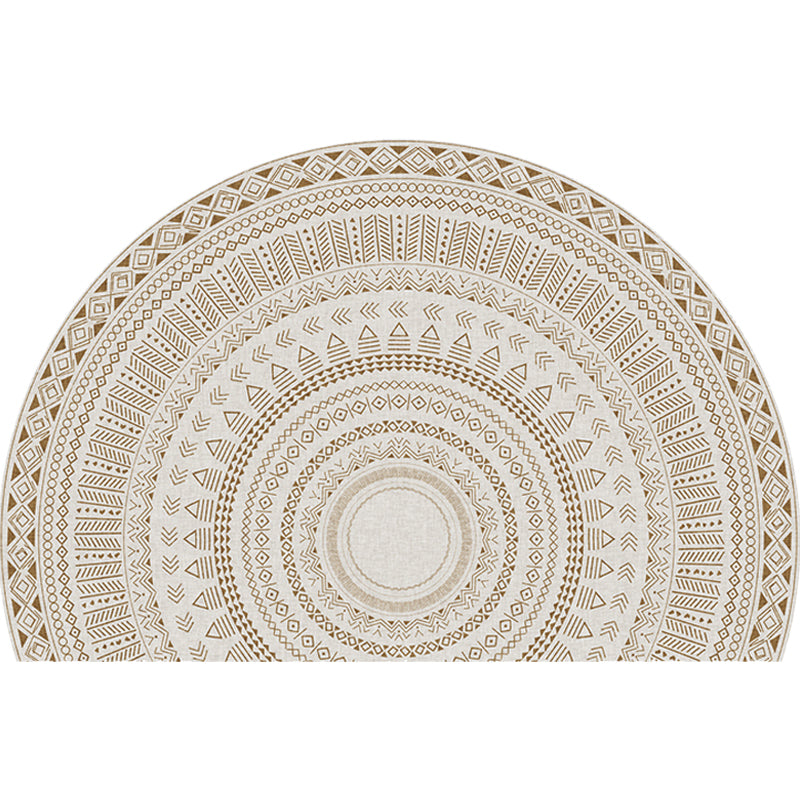 BowLift | Moroccan tribal floral pattern rug multicolored polyester rug machine washable pet friendly non-slip doormat for the living room