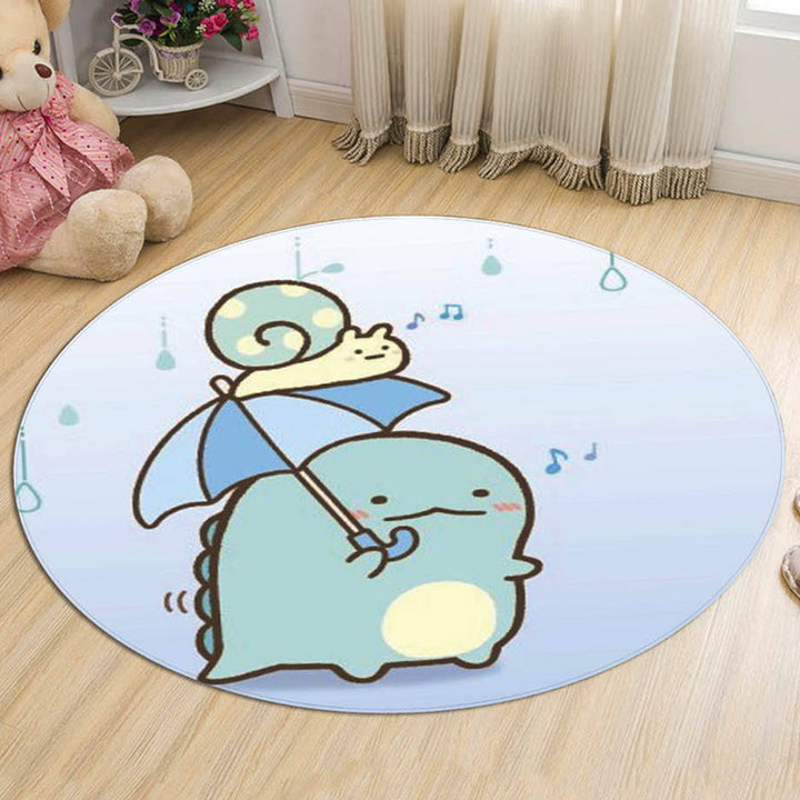 BowLift | Stylish Cartoon Animal Pattern Carpet Multicolor Children's Carpet Polyester Washable Pet-Friendly Non-Slip Rug for Children's Room
