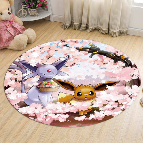BowLift | Kids Cartoon Character Pattern Carpet Multicolored Polyester Carpet Washable Pet Friendly Non-slip Rug for the Children's Room
