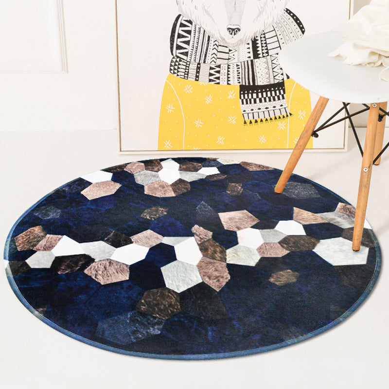 Black new arrivals carpet polyester geometric pattern carpet pet-friendly machine washable non-slip backing carpet for decoration | Bowlift