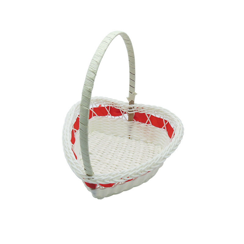 Women's Heart Shape Decorative Basket Bowlift