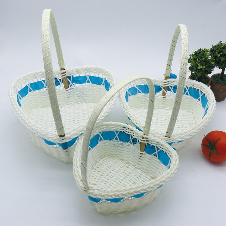 Women's Heart Shape Decorative Basket Bowlift