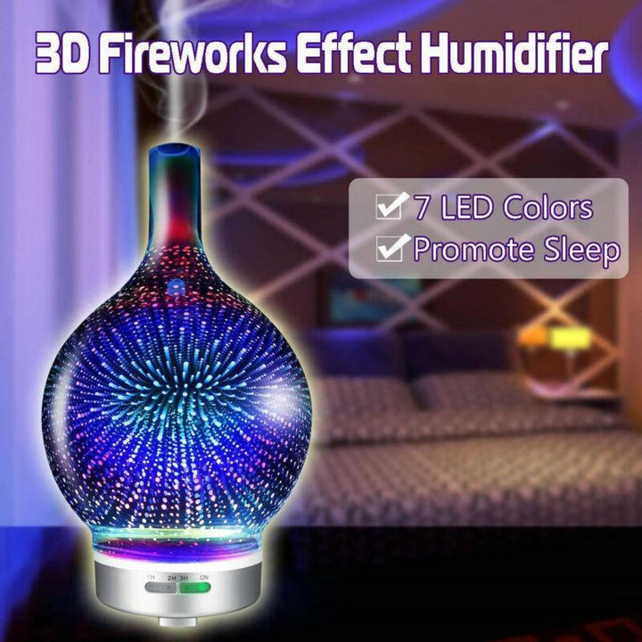 BowLift | 3D Fireworks Air Humidifier Essential Oil Diffuser