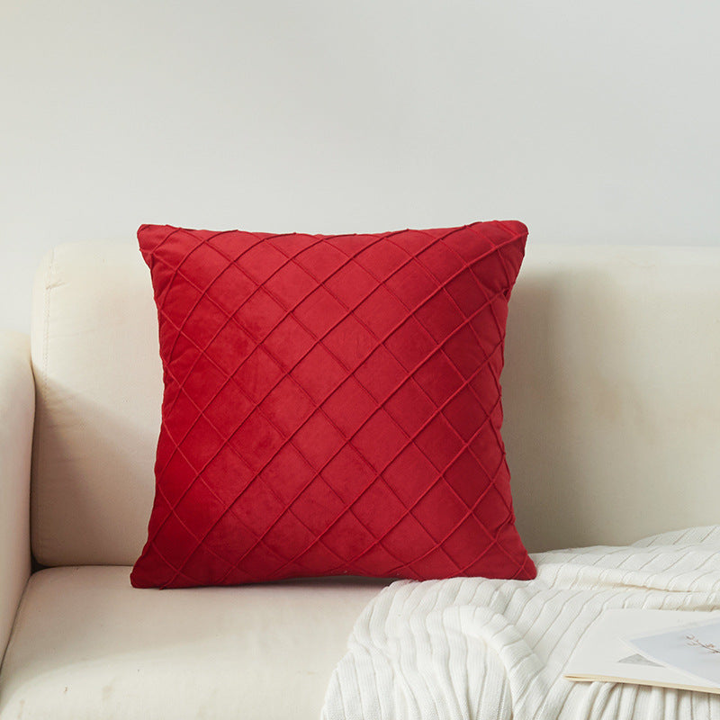 Textured Diamond Pattern Decorative Pillow