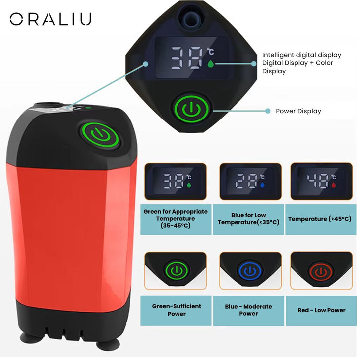 BowLift | Portable Camping Shower with Pump – USB Rechargeable, 4400mAh Battery, Compact & Easy Setup