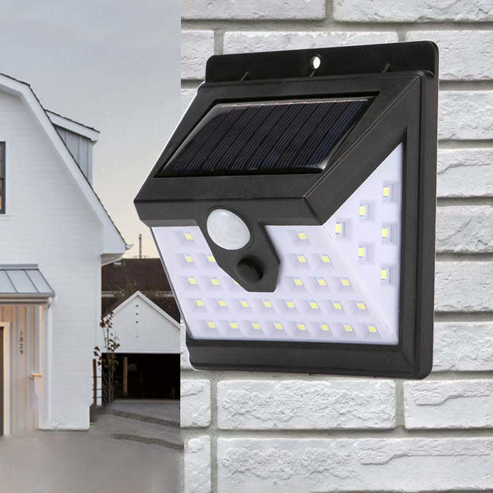 Modern Simplicity Solar Waterproof Motion Sensor ABS Rectangular LED Wall Sconce Lamp For Outdoor Patio | Bowlift