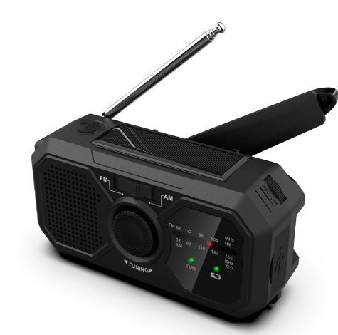 BowLift | Portable Emergency Radio – Solar & Hand Crank Powered