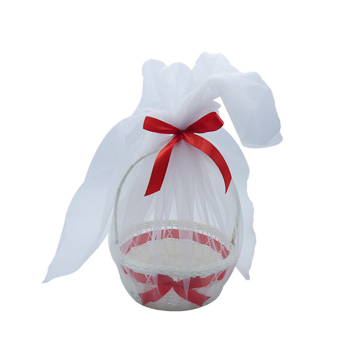 Ladies Wedding Basket with Satin Ribbon Bowlift