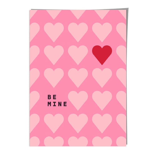 Be Mine Hearts Art Print | Bowlift