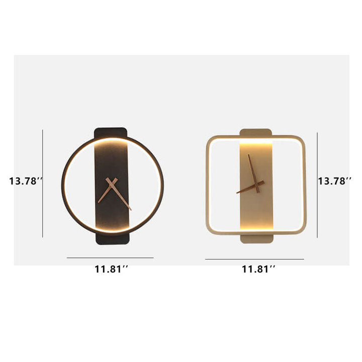 BowLift | Luxe Clock-shaped LED Wall Lamp for Modern Interior