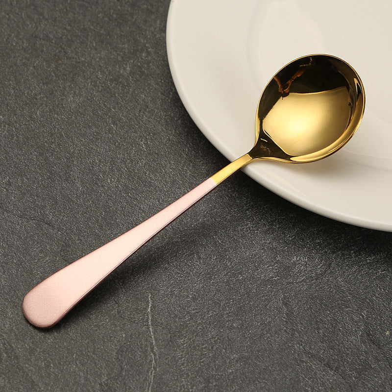 Elegant Gold-Plated Serving Spoon Bowlift