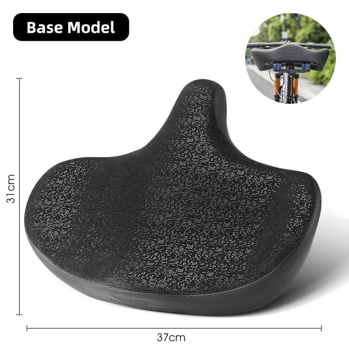 BowLift | Wide Ergonomic Bike Saddle – Comfortable Saddle with Shock Absorption for City and Mountain Bikes