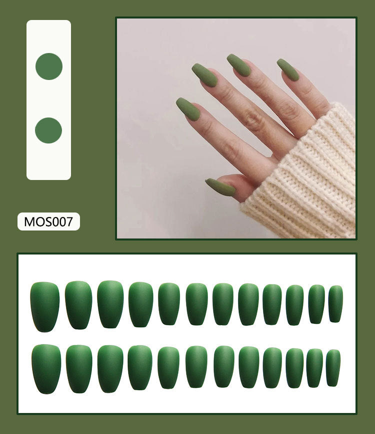 Matte Finish Press-On Nail Tips Bowlift 178815*10mm0277