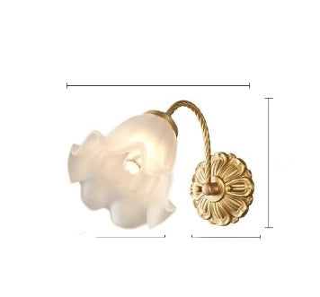 BowLift | Decorative Wall Lamp with Arched Arm and Glass Shade