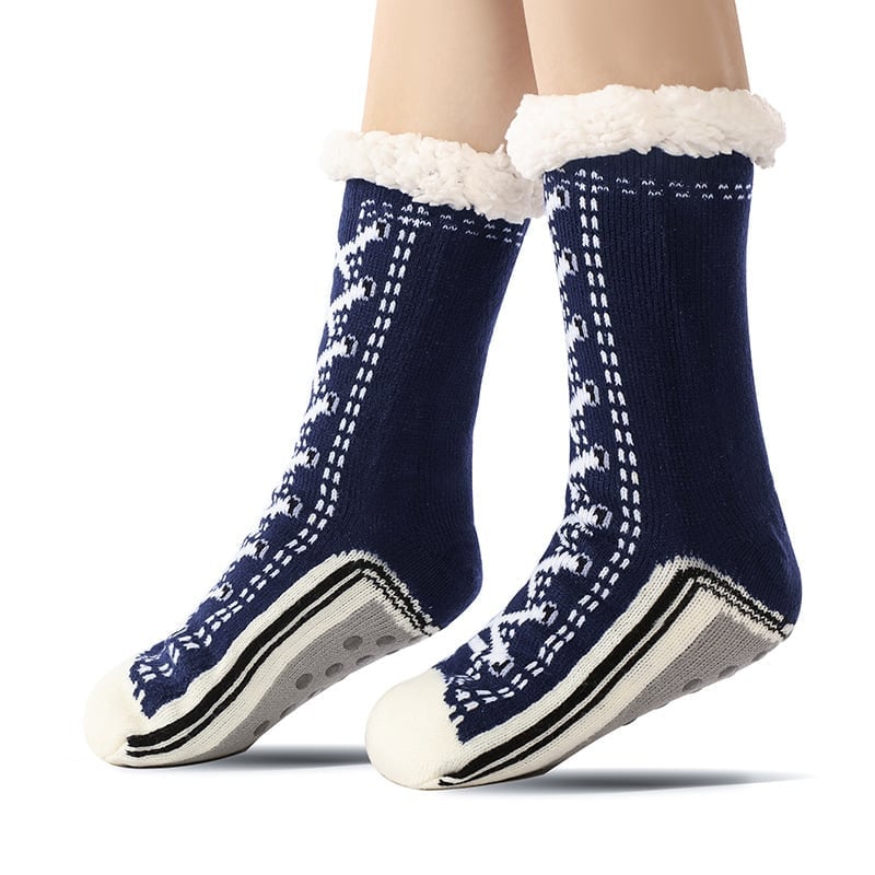 BowLift | Ultra-thick Cashmere Slippers Socks S
