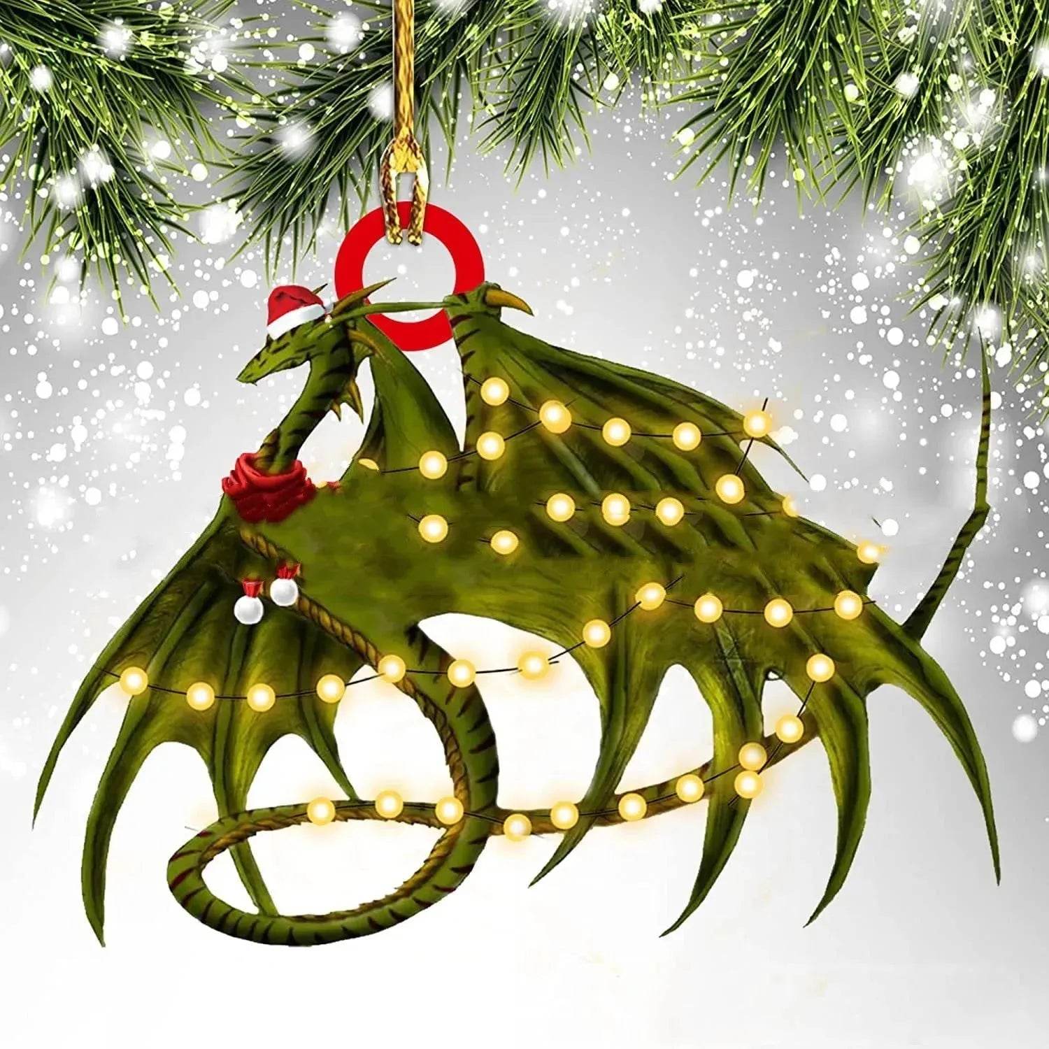 BowLift | Dinosaur Dragon Egg Christmas Decorations Pendant Acrylic
