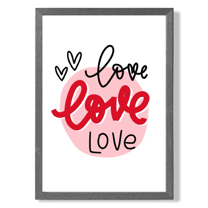 Circle of Love Framed Art Print | Bowlift