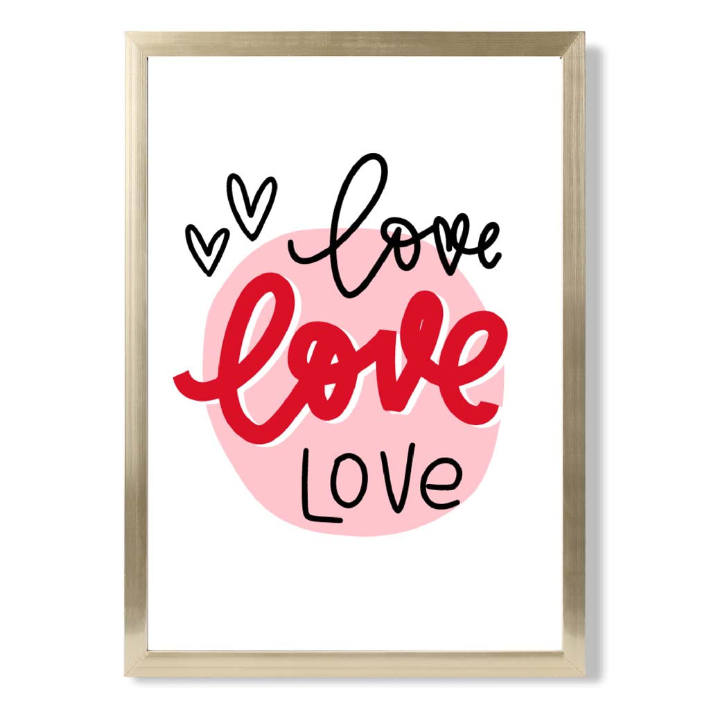 Circle of Love Framed Art Print | Bowlift