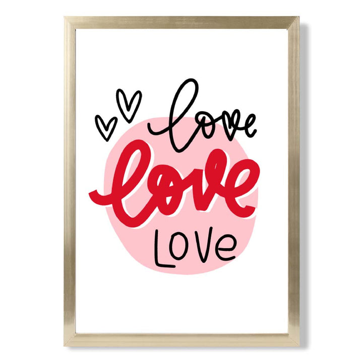 Circle of Love Framed Art Print | Bowlift