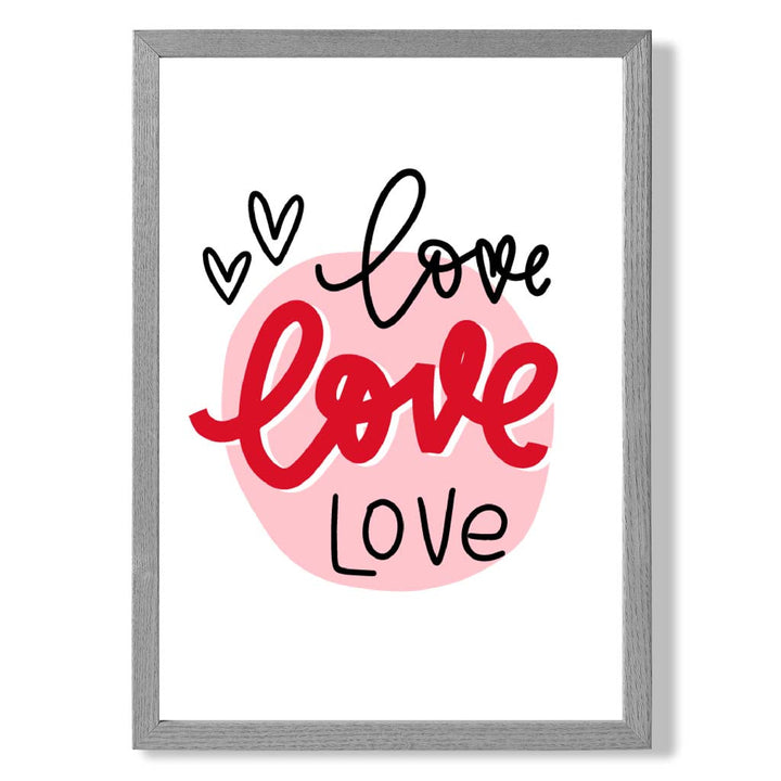 Circle of Love Framed Art Print | Bowlift