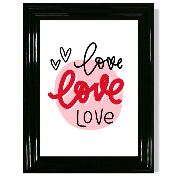 Circle of Love Framed Art Print | Bowlift