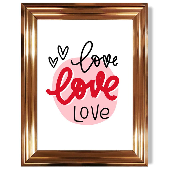 Circle of Love Framed Art Print | Bowlift
