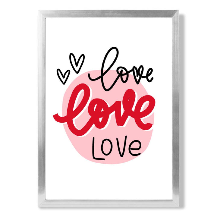 Circle of Love Framed Art Print | Bowlift