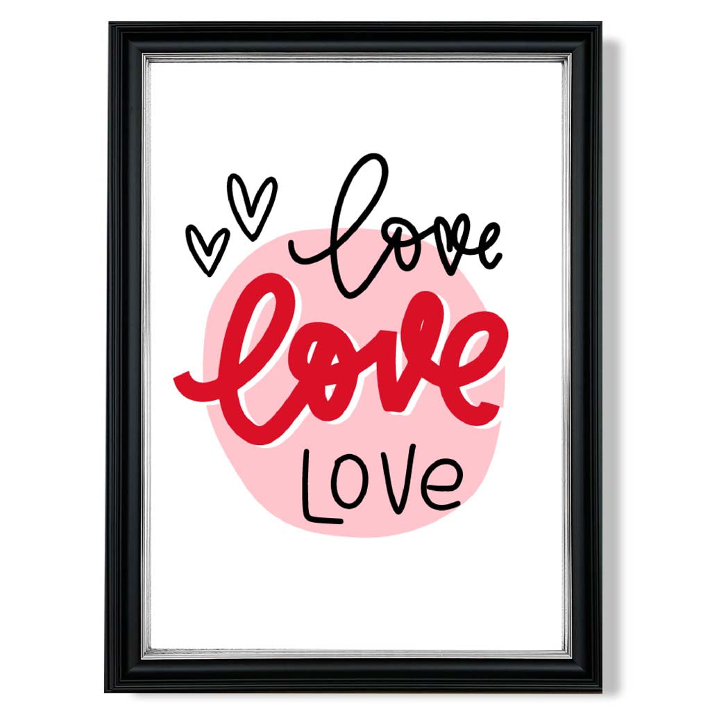 Circle of Love Framed Art Print | Bowlift