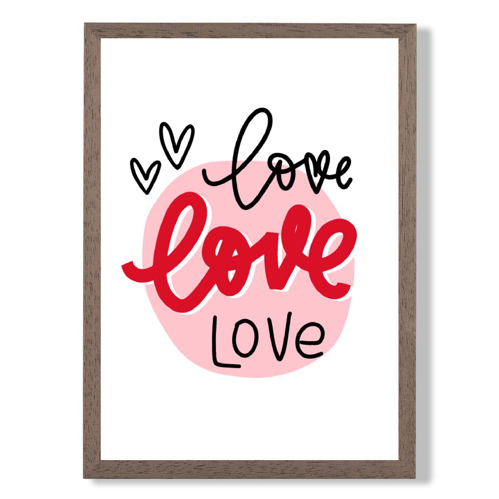 Circle of Love Framed Art Print | Bowlift