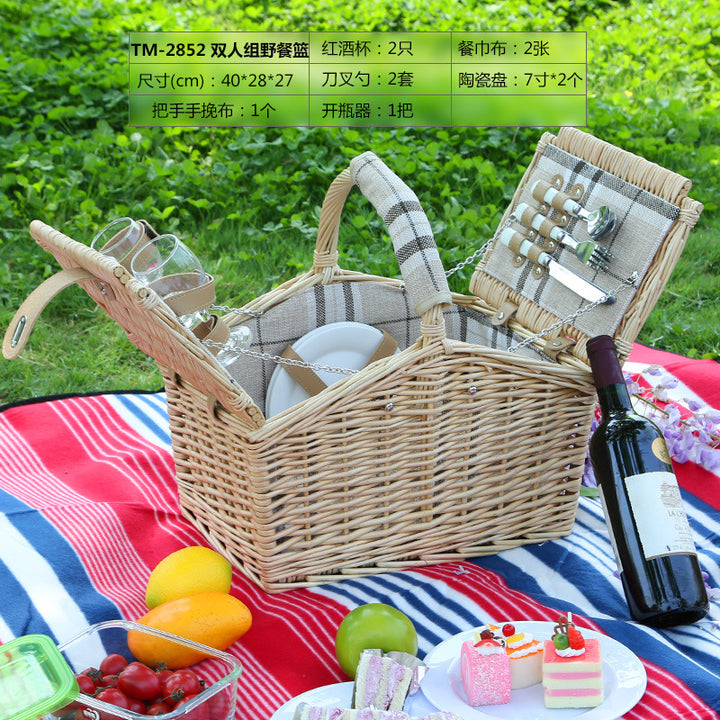 Ladies Picnic Basket with Complete Cutlery Set Bowlift