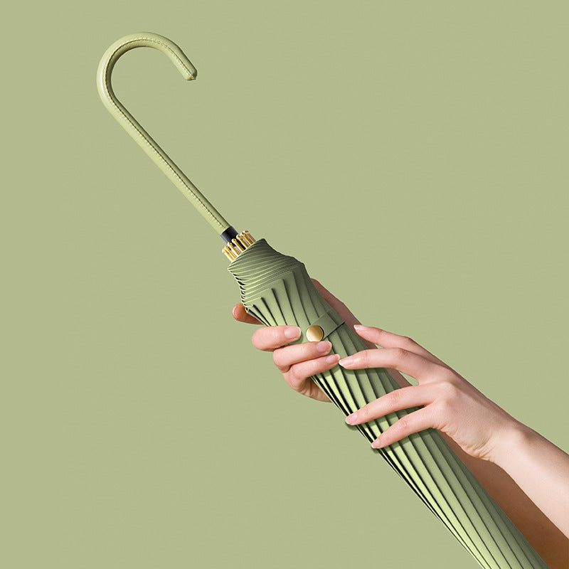 Women's folding umbrella with elegant handle and wind-resistant technology Bowlift