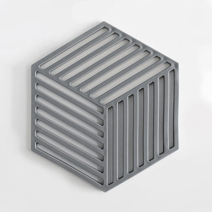 Unisex Silicone Coaster with Geometric Design Bowlift