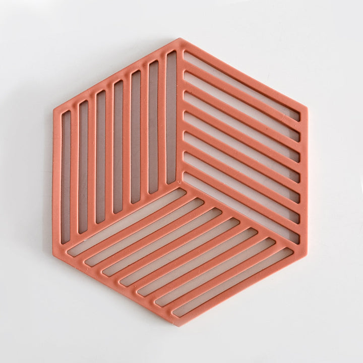 Unisex Silicone Coaster with Geometric Design Bowlift