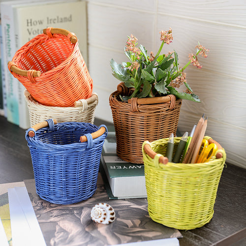 Unisex Decorative Plant Basket with Ergonomic Handles Bowlift