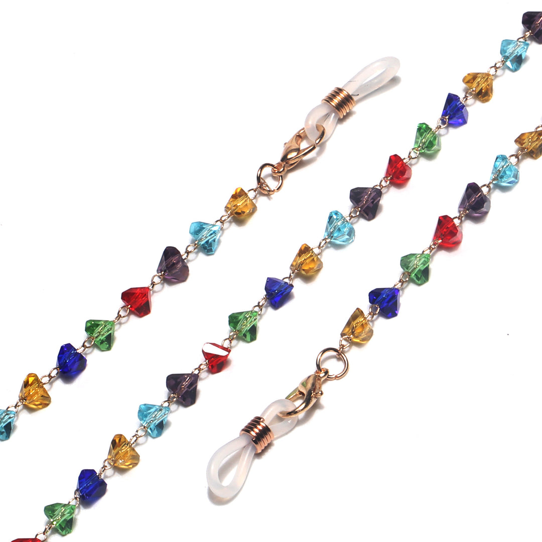 Colorful Crystal Eyewear Chain Bowlift