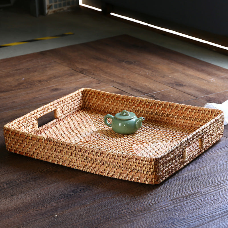 Natural Woven Serving Tray Bowlift
