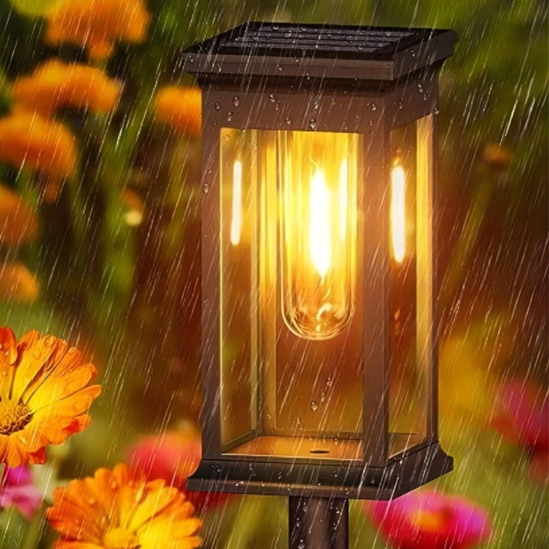 Solar-powered garden light for outdoor use - Modern LED pathway light for lighting pathways, terraces, and gardens | Bowlift