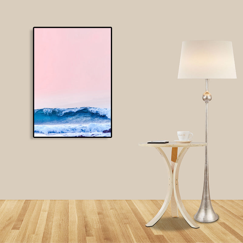 BowLift | Tropical Air and Sea Canvas pastel-colored texture painting for playroom, multiple sizes