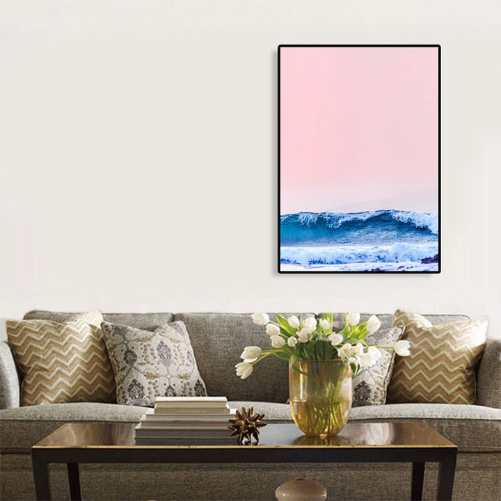 BowLift | Tropical Air and Sea Canvas pastel-colored texture painting for playroom, multiple sizes