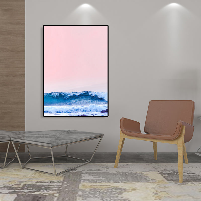 BowLift | Tropical Air and Sea Canvas pastel-colored texture painting for playroom, multiple sizes