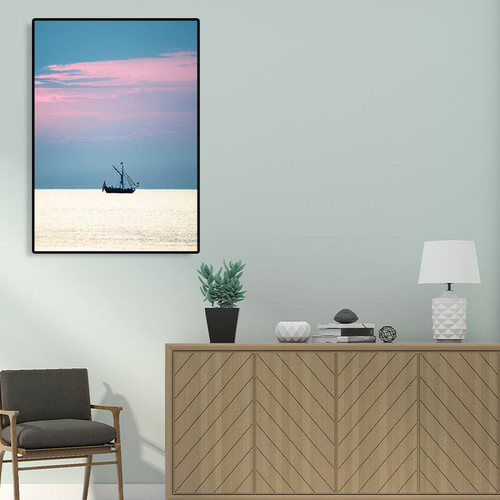 BowLift | Tropical Air and Sea Canvas pastel-colored texture painting for playroom, multiple sizes