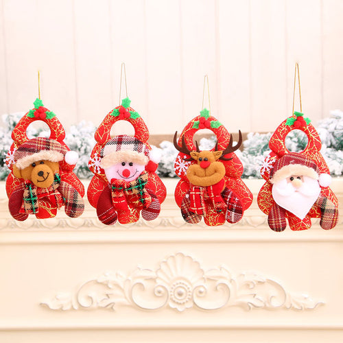 Plush Santa Character Hanging Ornament Bowlift