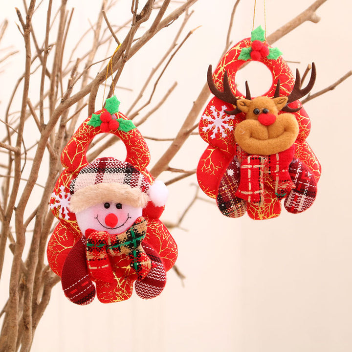 Plush Santa Character Hanging Ornament Bowlift